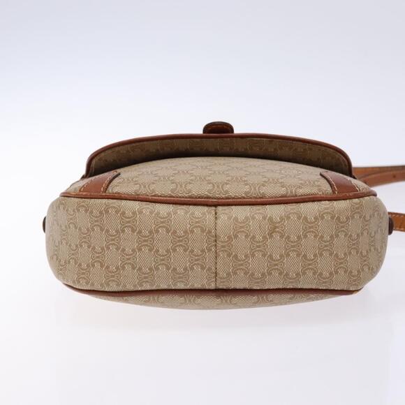 CELINE Macadam Canvas Shoulder Bag Pvc Beige Gold - Picture 9 of 13